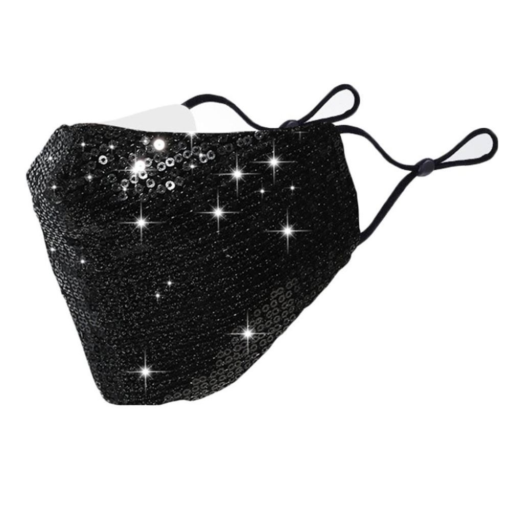 Sequins Face Mask Unisex Fashion Glittery Reusable